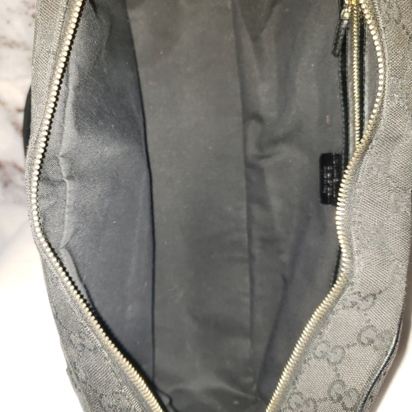 Gucci black monogram horsebit striped purse - Picture 12 of 16